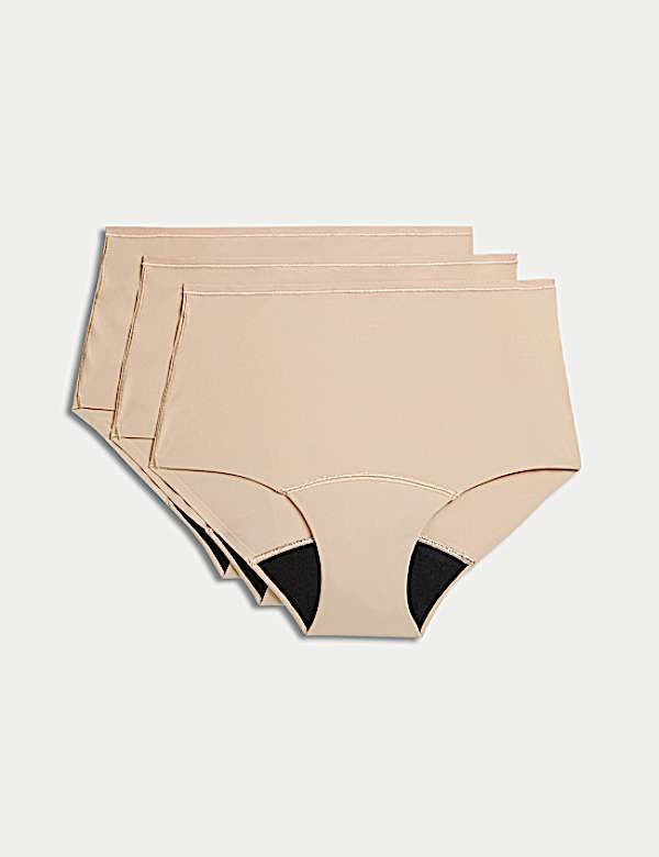3pk No VPL Heavy Absorbency Period Full Briefs