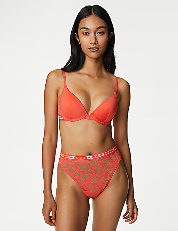 Cleo Lace High Waisted High Leg Knickers