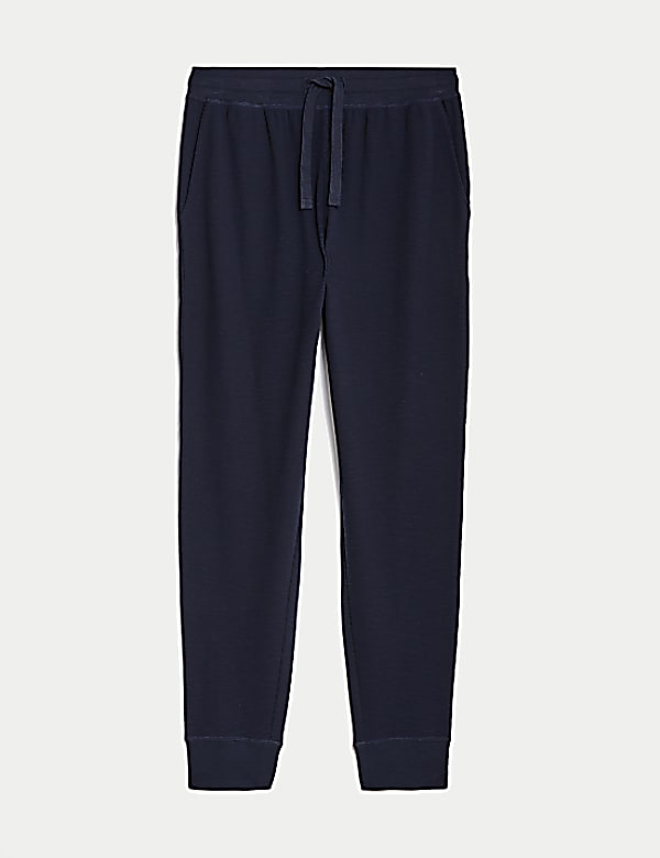 Pure Cotton Waffle Jogger Bottoms