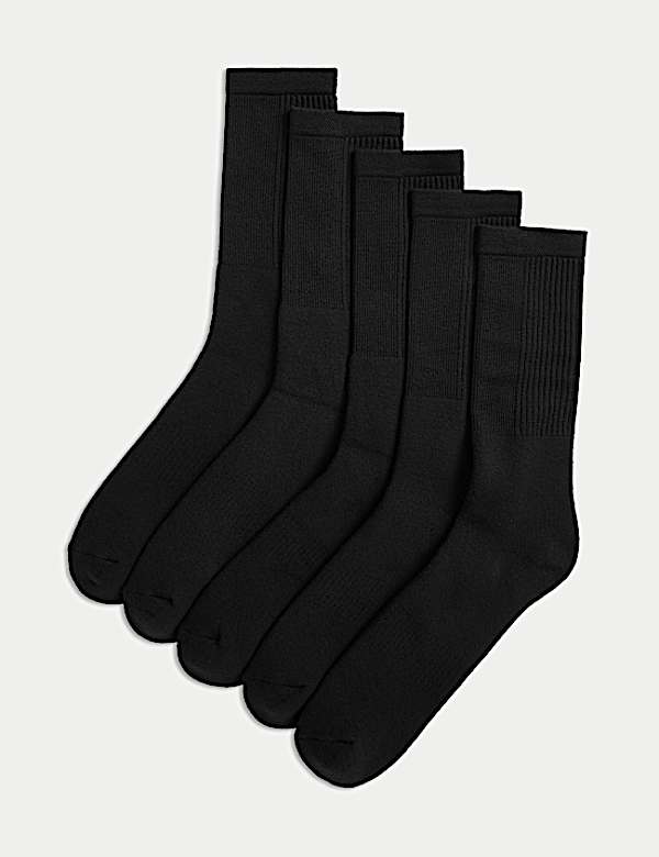 5pk Cool & Fresh™ Cotton Rich Cushioned Sports Socks