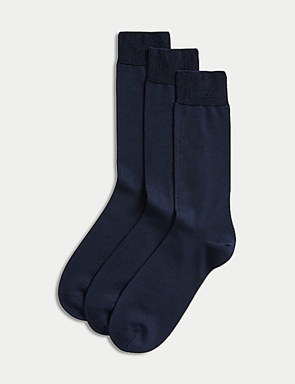3pk Luxury Egyptian Cotton Rich Socks