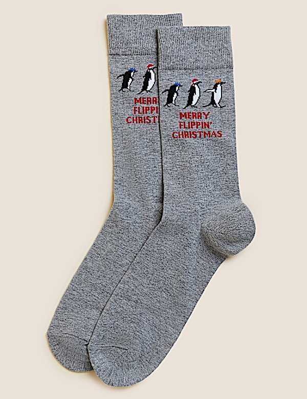 Novelty Print Cotton Rich Socks