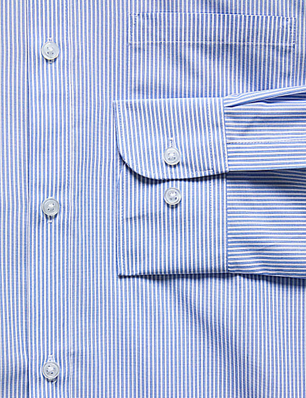 Regular Fit Cotton Blend Shirt With Pocket
