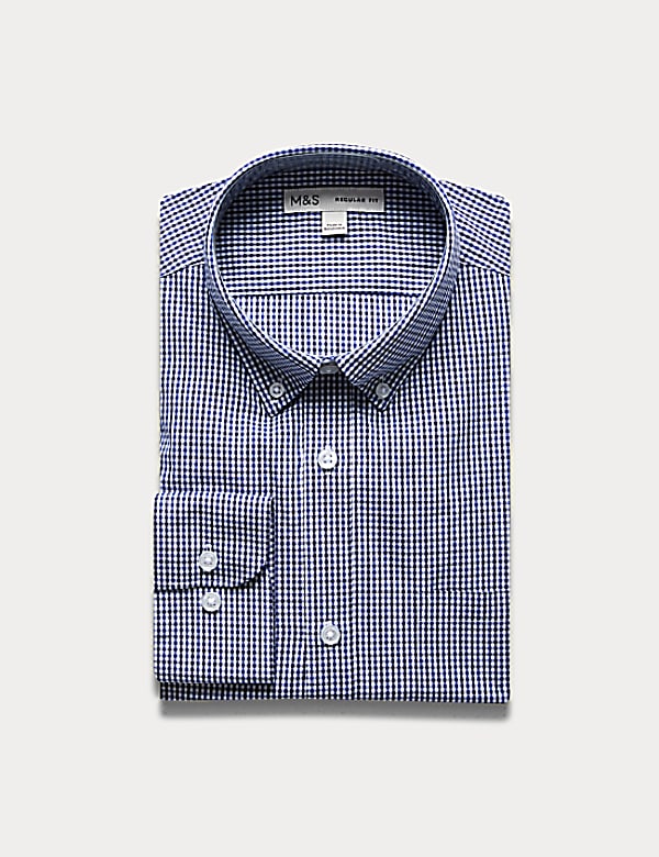 Regular Fit Cotton Blend Shirt With Pocket