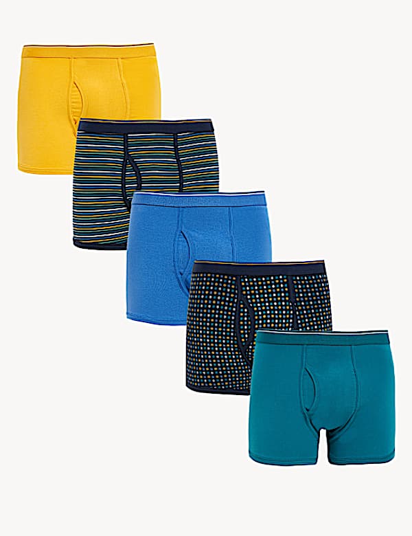 5pk Cotton Stretch Cool & Fresh™ Trunks