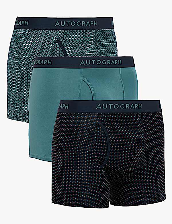 3pk Microskin Assorted Pattern Trunks