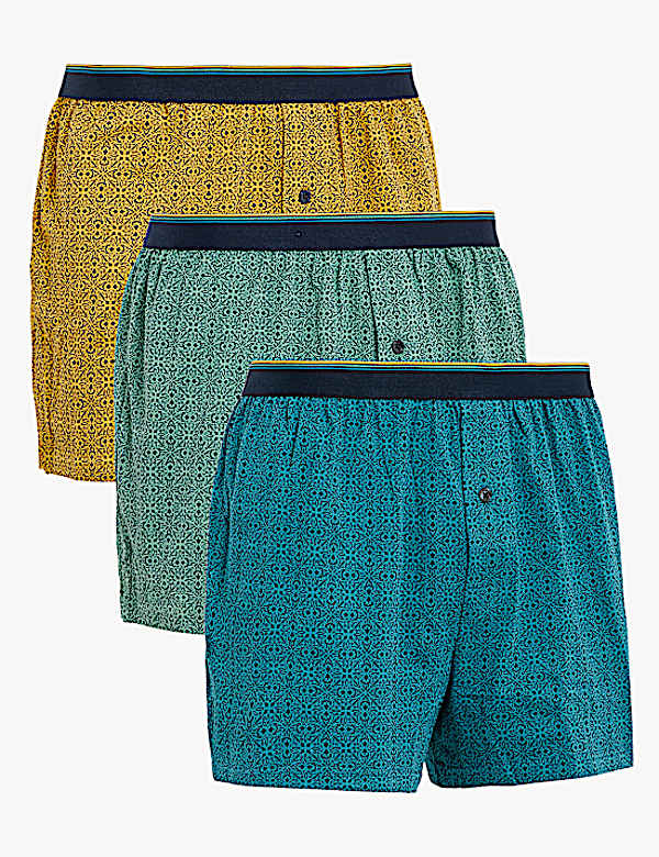 3pk Pure Cotton Cool & Fresh™ Jersey Boxers
