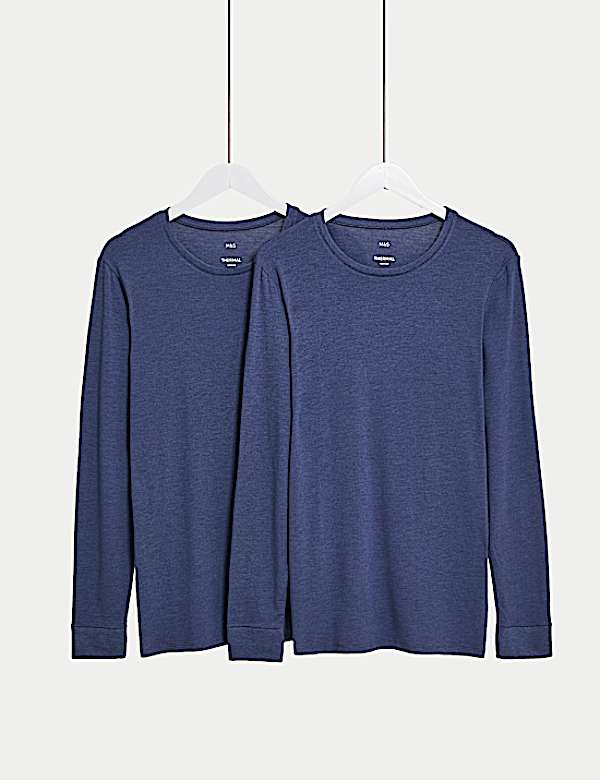 2pk Heatgen™ Light Thermal Long Sleeve Tops