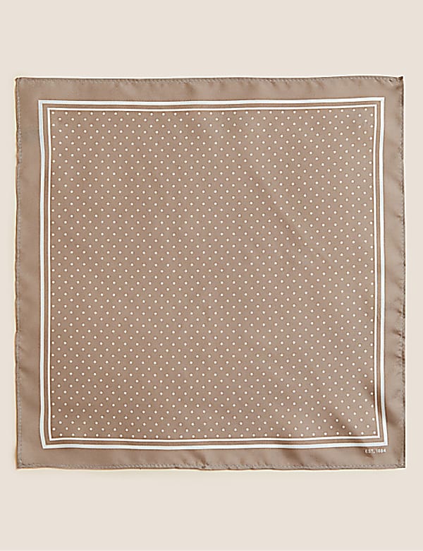 Pin Dot Pure Silk Pocket Square