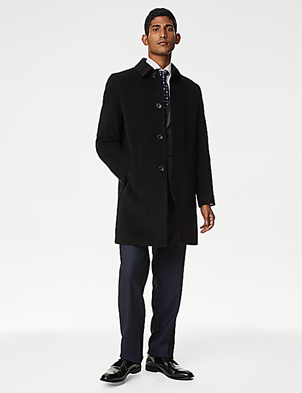 Buy Wool Rich Overcoat with Cashmere at Marks Spencer