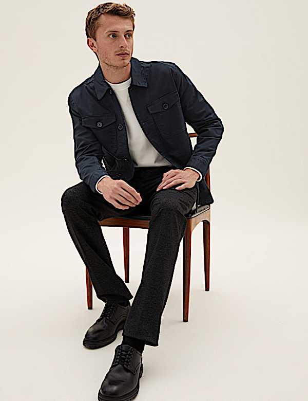 Cotton Regular Fit Shacket