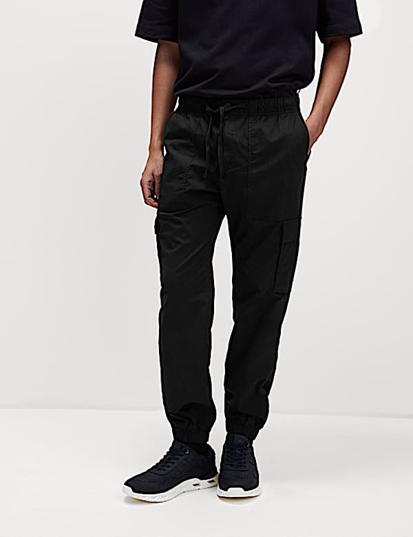 Elasticated Waist Ripstop Cargo Trousers