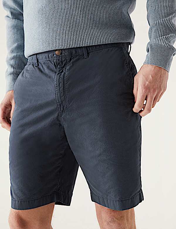 Pure Cotton Half Elasticated Waist Shorts