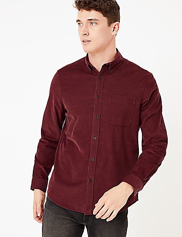 Pure Cotton Corduroy Shirt