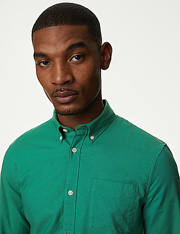 Easy Iron Pure Cotton Oxford Shirt