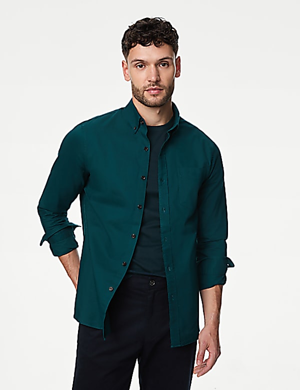 Easy Iron Pure Cotton Oxford Shirt