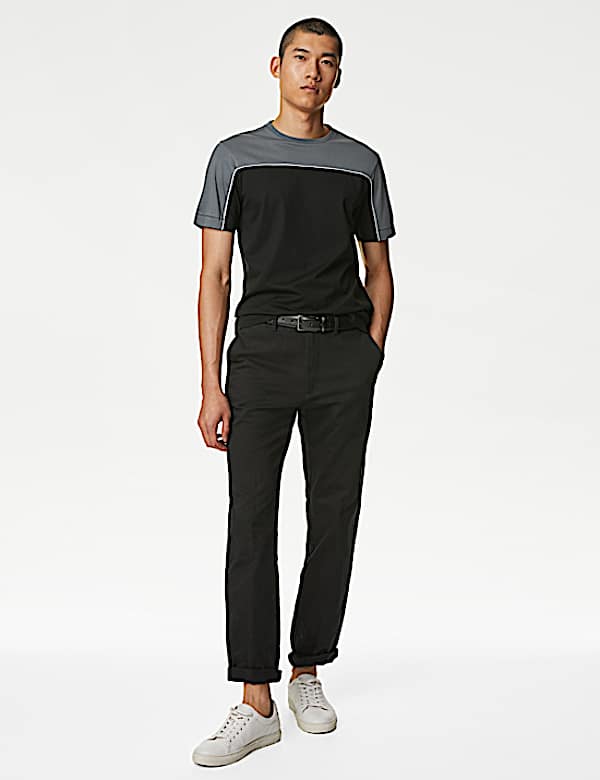 Pure Supima® CottonColour Block T-Shirt