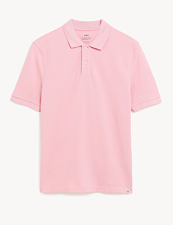 Pure Cotton Pique Regular Fit Polo Shirt
