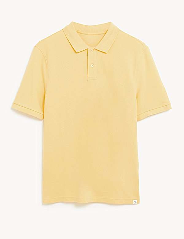 Pure Cotton Pique Regular Fit Polo Shirt