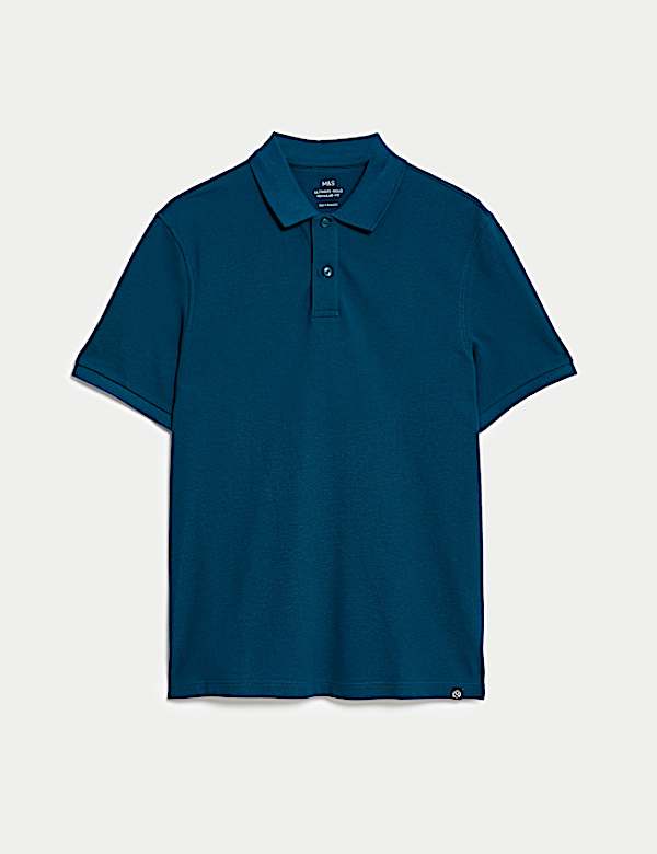 Pure Cotton Pique Regular Fit Polo Shirt