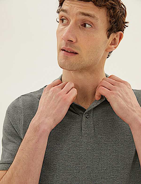 Pure Cotton Pique Regular Fit Polo Shirt