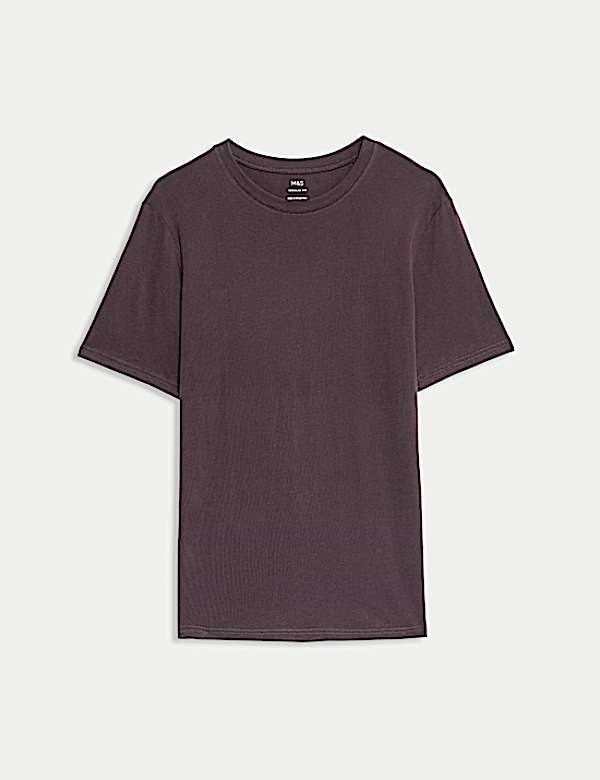 Regular Fit Pure Cotton Crew Neck T-Shirt