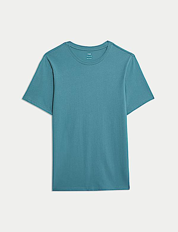 Regular Fit Pure Cotton Crew Neck T-Shirt