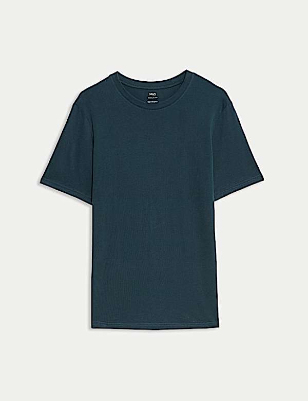 Regular Fit Pure Cotton Crew Neck T-Shirt