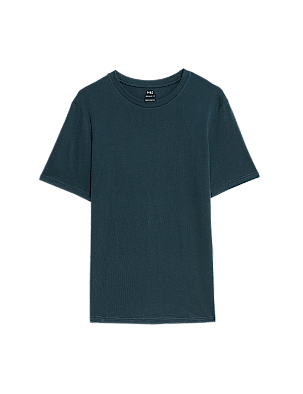 Regular Fit Pure Cotton Crew Neck T-Shirt