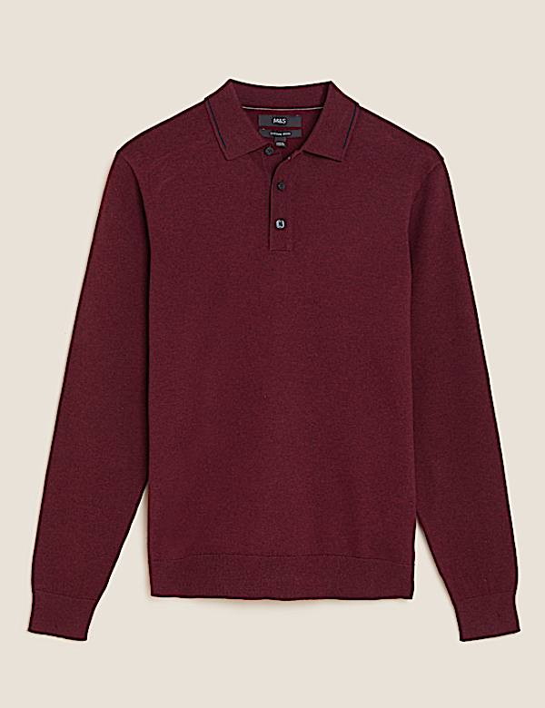 Cotton Rich Tipped Knitted Polo Shirt