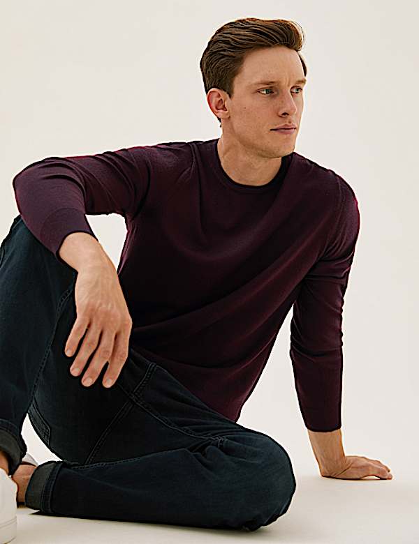 Pure Extra Fine Merino Crew Neck Jumper