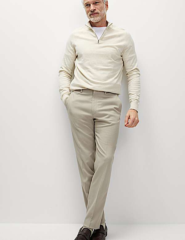 Slim Fit Stretch Smart Trousers