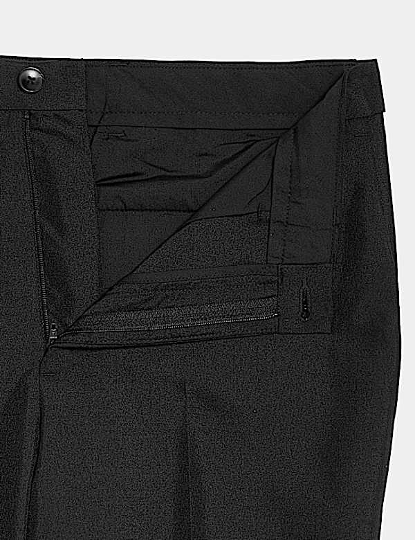 Crease Resistant Slim Fit Flexi Waist Trouser
