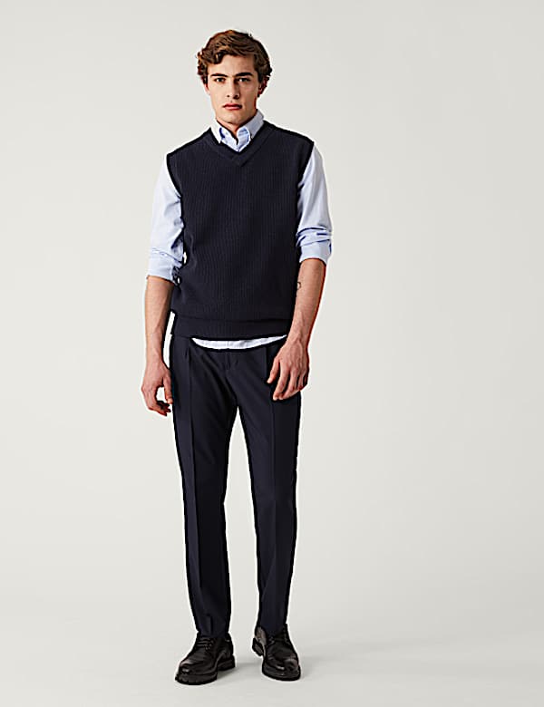Crease Resistant Flexi Waist Trousers