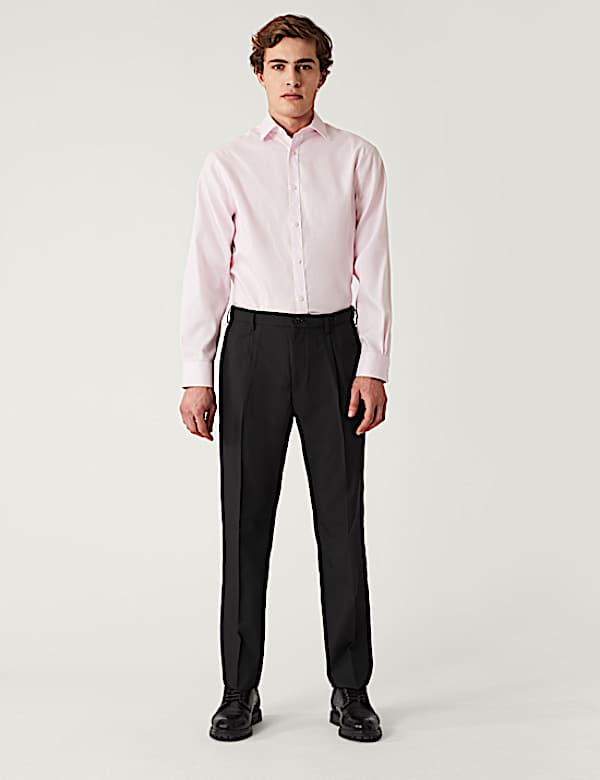 Crease Resistant Flexi Waist Trousers