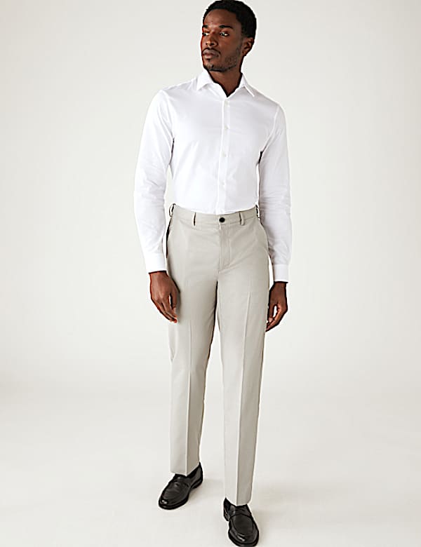 Regular Fit Crease Resist Trousers