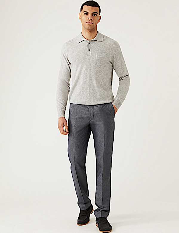 Regular Fit Crease Resist Trousers
