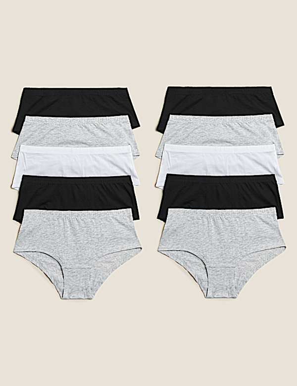10pk Cotton Rich Shorts (2-16 Yrs)