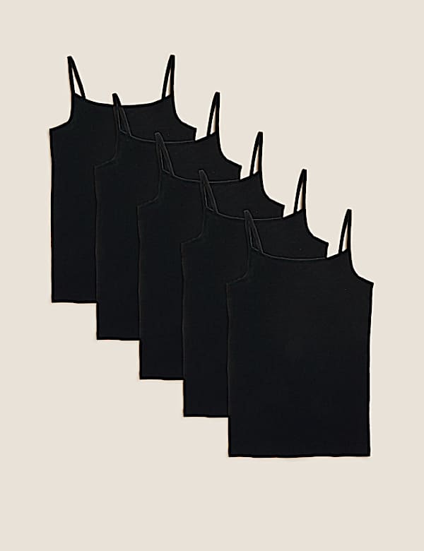 5pk Cotton Rich Vests (2-14 Yrs)