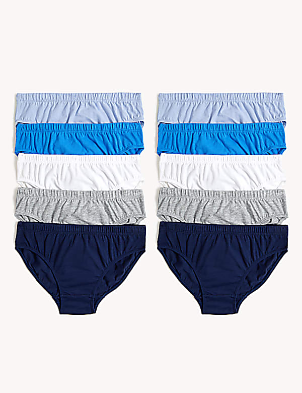 10pk Pure Cotton Briefs (2-14 Yrs)