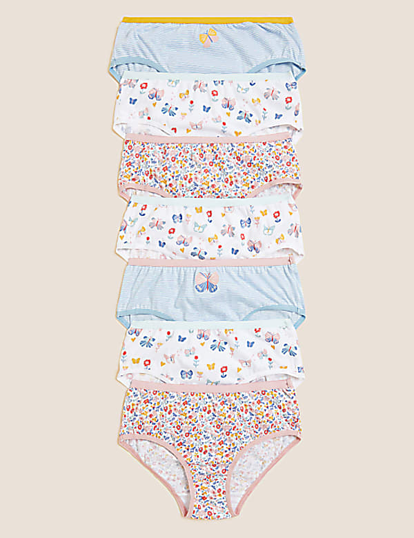 7pk Pure Cotton Butterfly Knickers