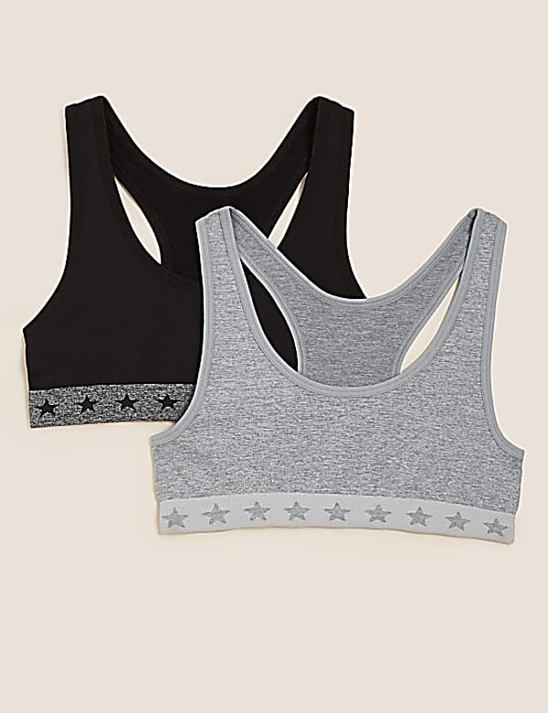 2P SF Star Trim Crop Top