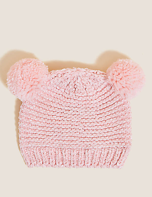 Kids' Cotton Rich Pom Pom Hat (0-6 Yrs)
