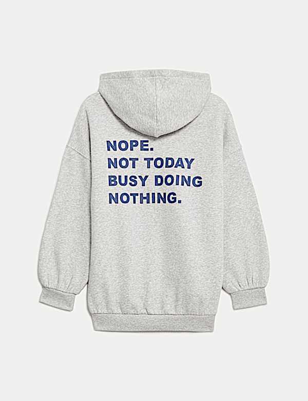 Cotton Rich Nope Slogan Hoodie (6-16 Yrs)