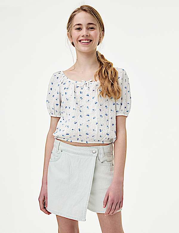 Cotton Rich Patterned Top (6-16 Yrs)