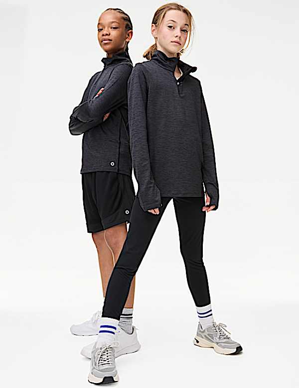 Unisex Half Zip Sports Top