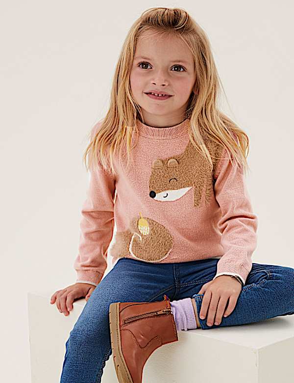 Pure Cotton Squirrel Jumper (2-7 Yrs)