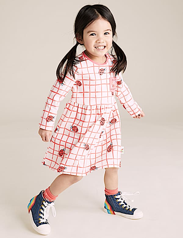 Pure Cotton Roald Dahl™ & NHM™ Ladybird Dress (2-7 Yrs)