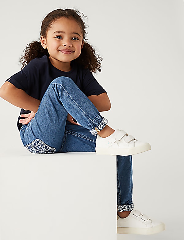 Regular Denim Paperbag Waist Jeans