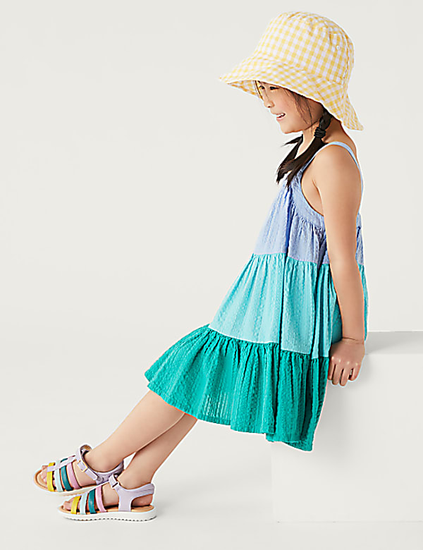 Pure Cotton Colour Block Dress